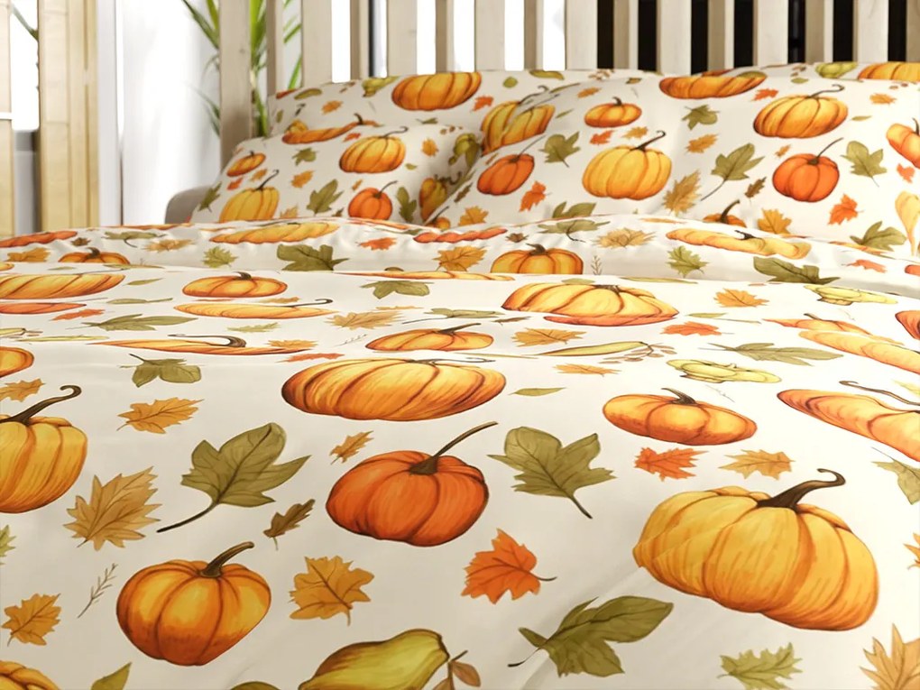 Lenjerie de pat din microfibra AUTUMN PUMPKINS colorate Dimensiune lenjerie de pat: 2 buc 70 x 90 cm | 200 x 220 cm