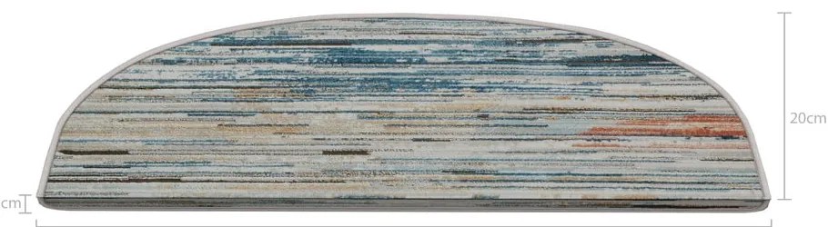 Covorașe pentru scări 16 buc. 20x65 cm Plain Sky – Vitaus