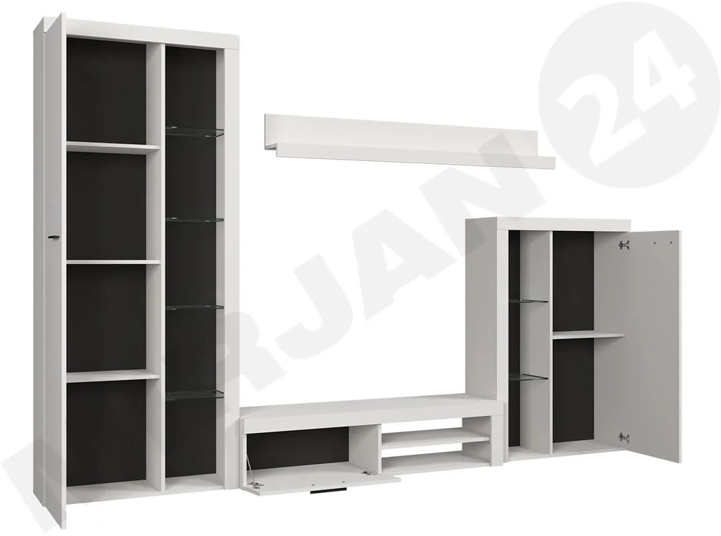 Mobilier living Rokara (cu komodou) (stejar Lefkas) (iluminat LED). 1058161