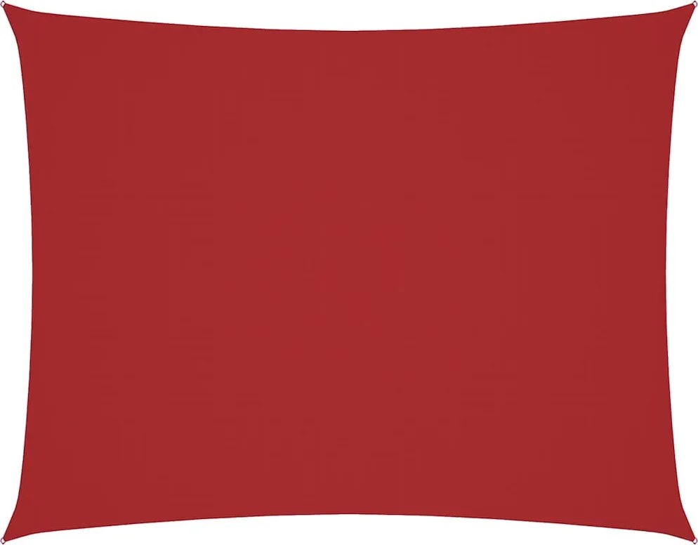 vidaXL Pânză parasolar, roșu, 4x6 m, țesătură oxford, dreptunghiular
