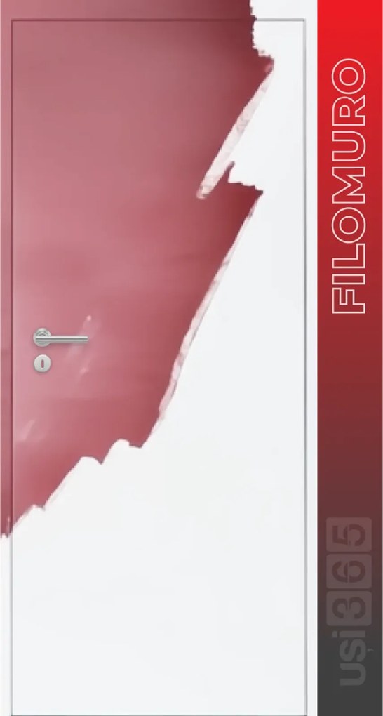 Usa Filomuro MIMESIS 365 - Usa cu toc ascuns invizibil 1000, 2066, Aliniere Hol - Deschidere in Hol - DR - Situatia 2