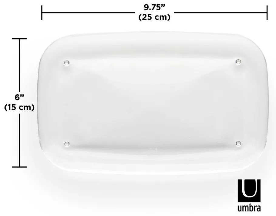 Organizator de baie din plastic Droplet – Umbra