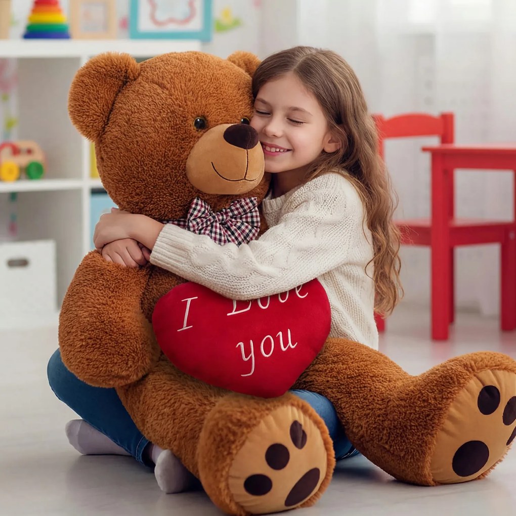 Urs mare de pluș BENY, 100cm, maro Monzana