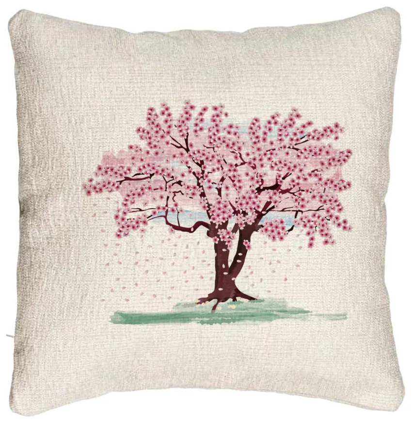 Perna Decorativa Canapea, Model Rose Tree, 40x40 cm, Cu fermoar