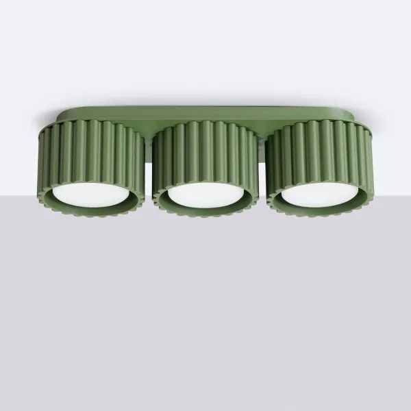 Sollux SL.2631 - Corp de iluminat tip spot AURA 3xGX53/10W/230V verde
