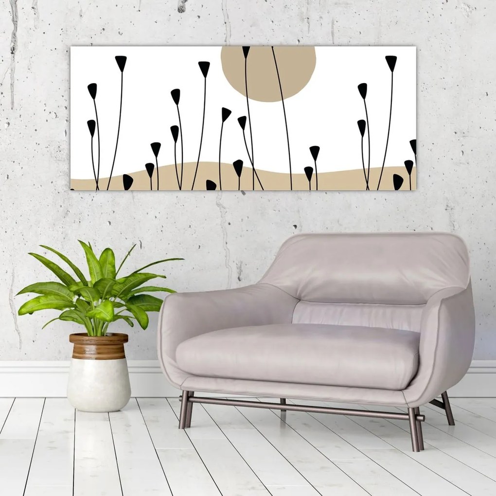 Tablou - Pajiște grafică N⁰2 (120x50 cm)