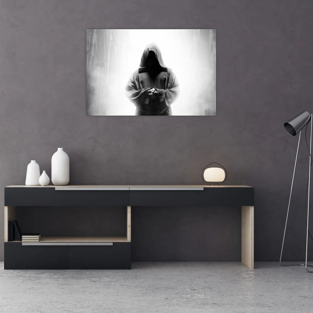 Tablou - Un călugăr într-o mănăstire (90x60 cm)