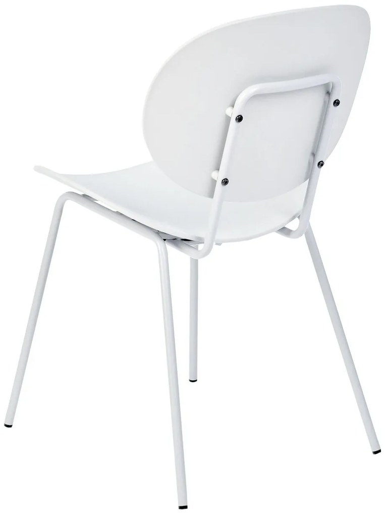 Set 2 buc scaune de sufragerie Sarrah (alb) . 1075890