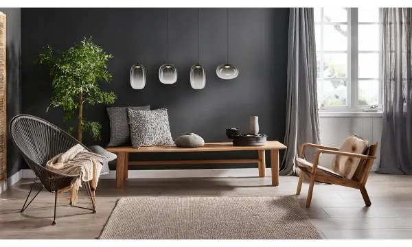 Lustră LED pe cablu VASO LED/15W/230V negru/fumuriu