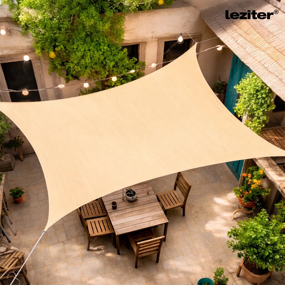 Rana Sun sail dreptunghiular 4x5 m bej