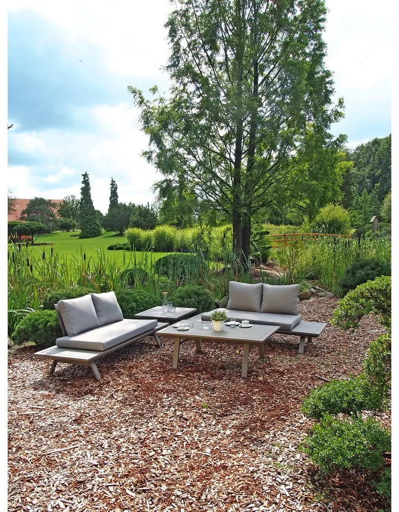 Set mobilier de grădină, construcție din aluminiu Garden Pleasure Celia, gri