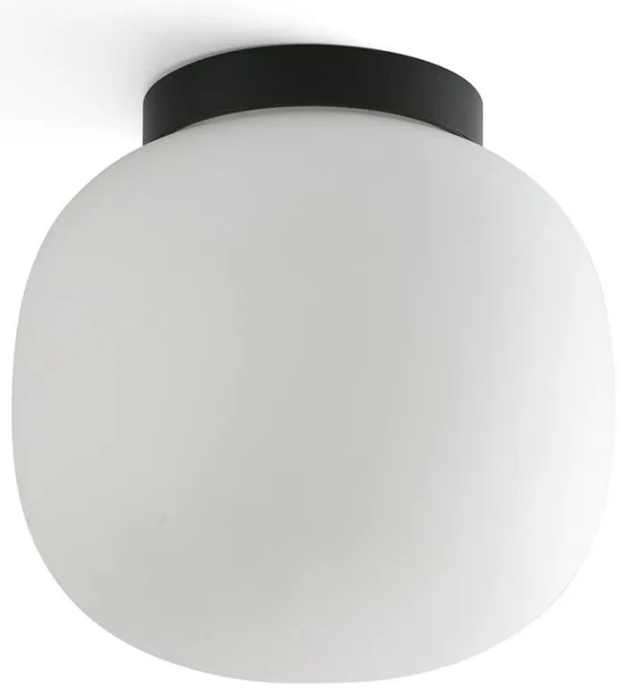 Plafoniera baie stil minimalist AMELIA negru, alb