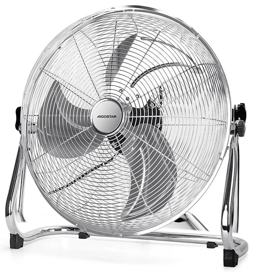 Aigostar - Ventilator de podea 100W/230V crom
