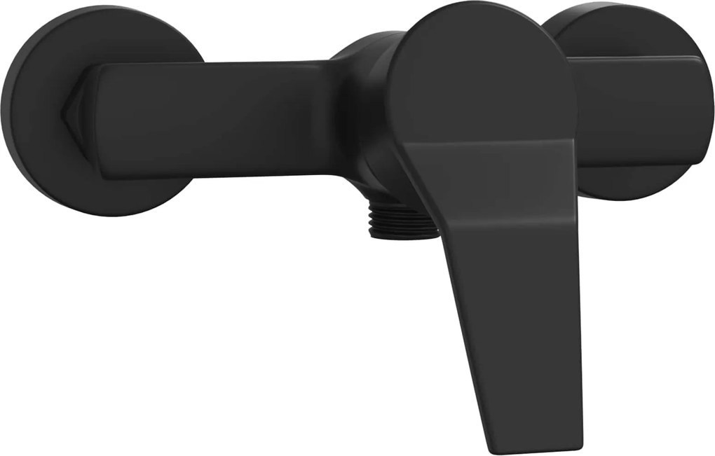 vidaXL Robinet mixer pentru duș Negru G 1 / 2 inci Alamă