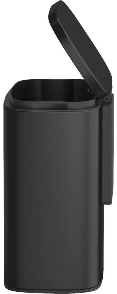 Wenko Coș de gunoi de perete Sare 5 l, negru