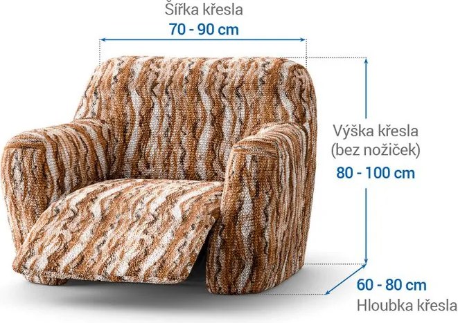 Gaico Huse bielastice OCEANO NOU cărămizii fotoliu de relaxare (l. 70 - 90 cm)