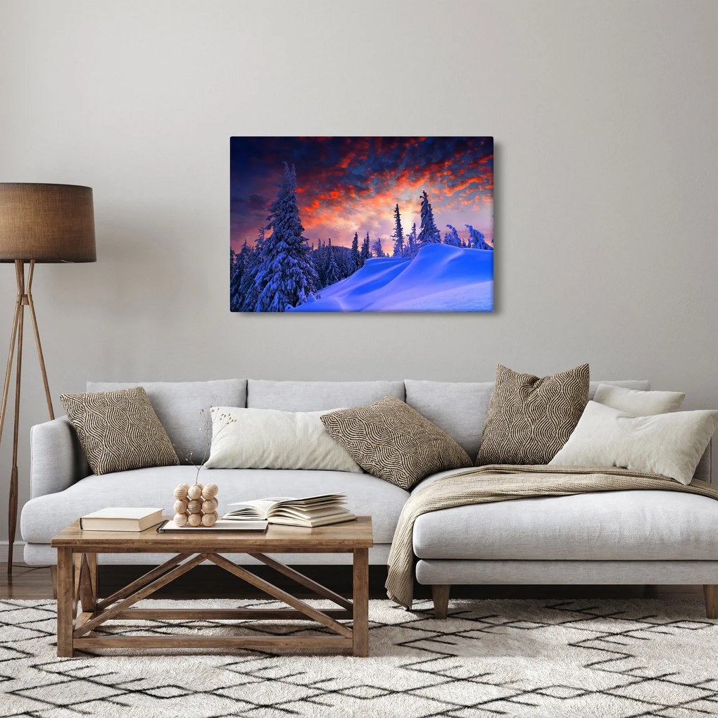Tablou - Amurg dev iarnă (90x60 cm)