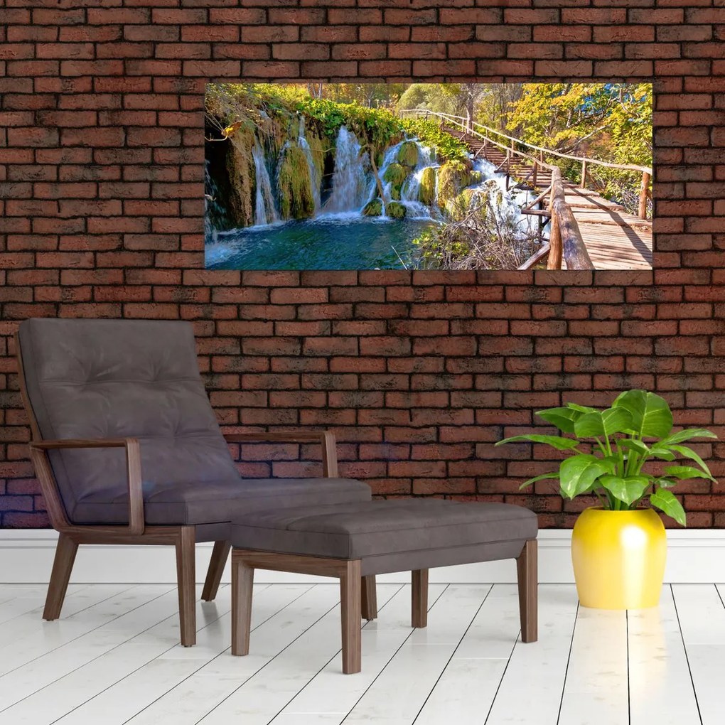 Tablou - Intrare in cascade (120x50 cm)