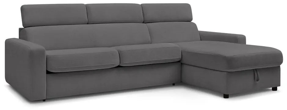 Colțar gri închis extensibil (cu colț variabil) Monaco – Bobochic Paris