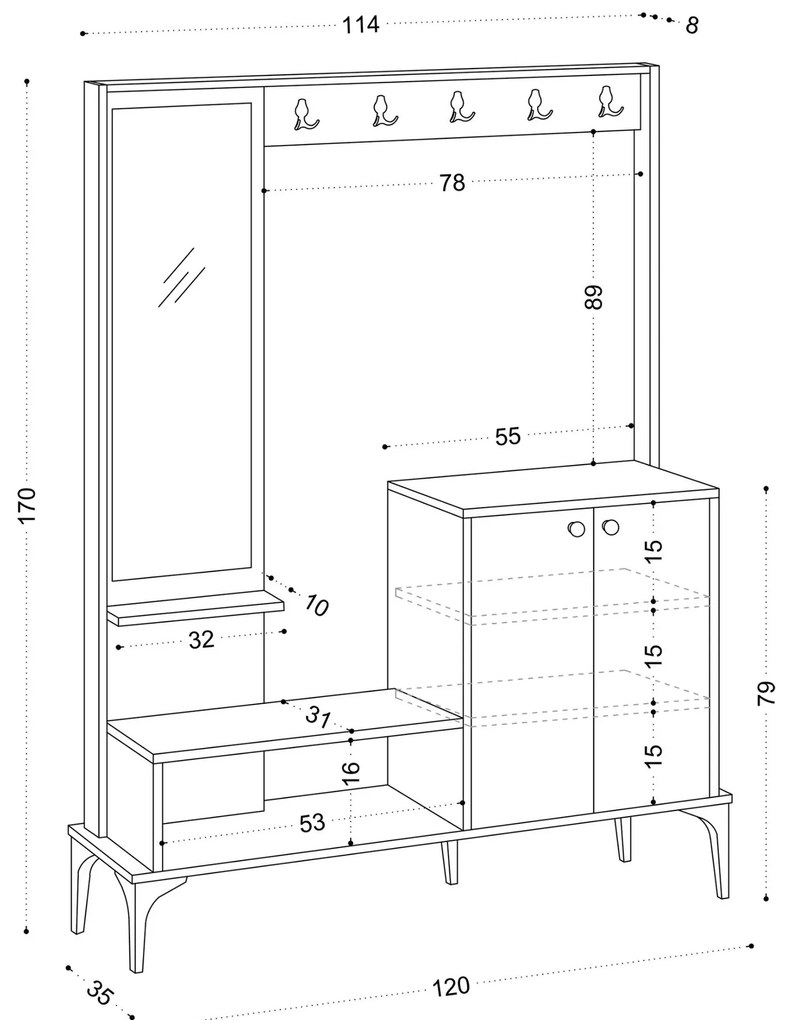Mobilier hol Aliex 24. 1067635