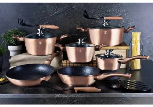 Berlinger Haus 10-Piece Pot Set Rosegold MetallicLine