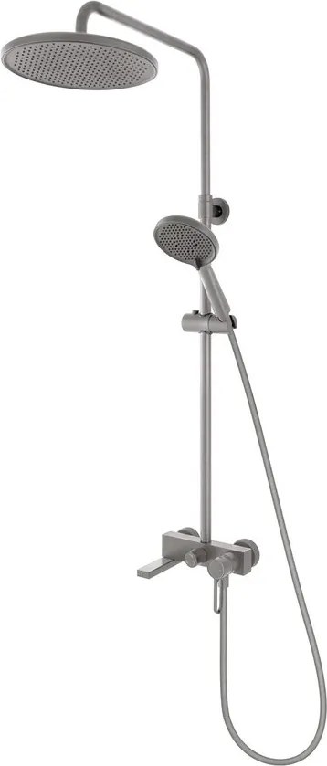 Coloana de dus cu baterie monocomanda FDesign Zaffiro finisaj Gun Metal mat