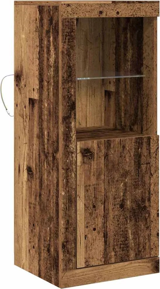 vidaXL Bufet LED Maro 41 x 37 x 100 cm Lemn compozit