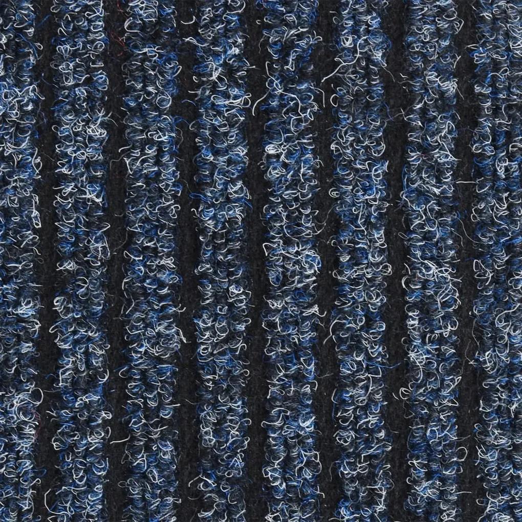 Covoras de usa, albastru cu dungi, 60x80 cm 1, Albastru, 60 x 80 cm