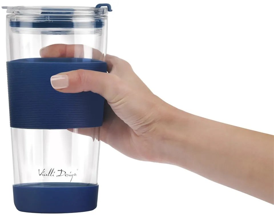 Cană termos albastră 600 ml Fuori – Vialli Design