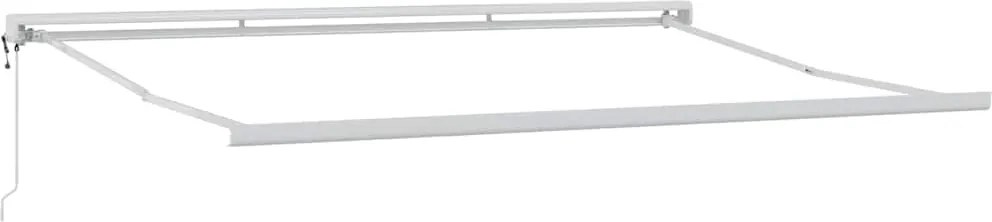 vidaXL Cadru de copertină Alb 500 × 300 cm Aluminiu