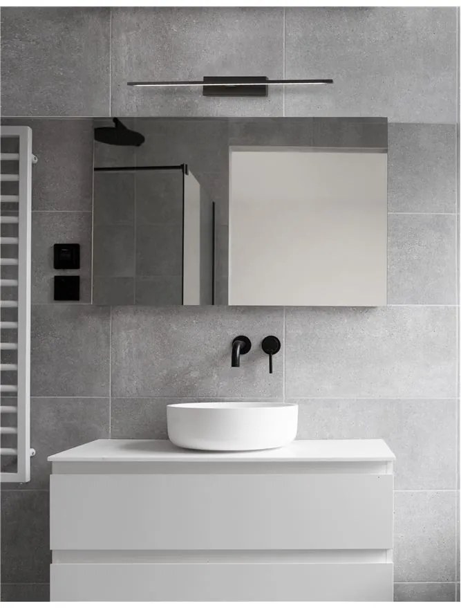 Aplica LED pentru baie moderna IP44 MONDRIAN 20W alba NVL-9053201
