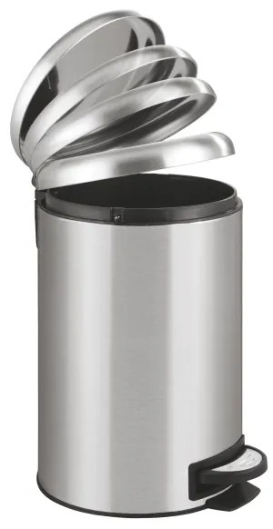 WENKO 22703100 - Coș LEMAN 25x38 cm inox satinat/negru