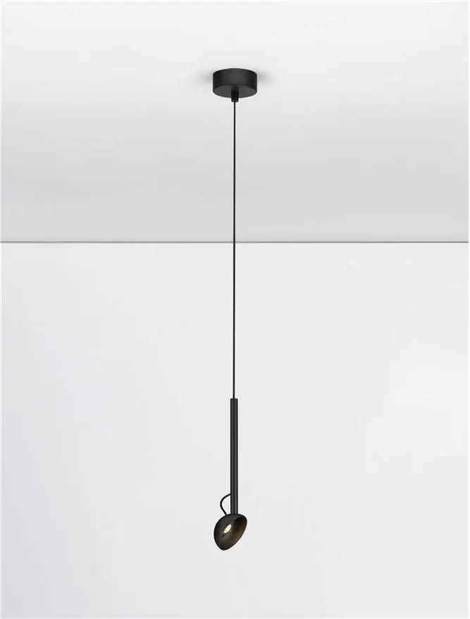 Pendul LED ajustabil design minimalist OLA negru