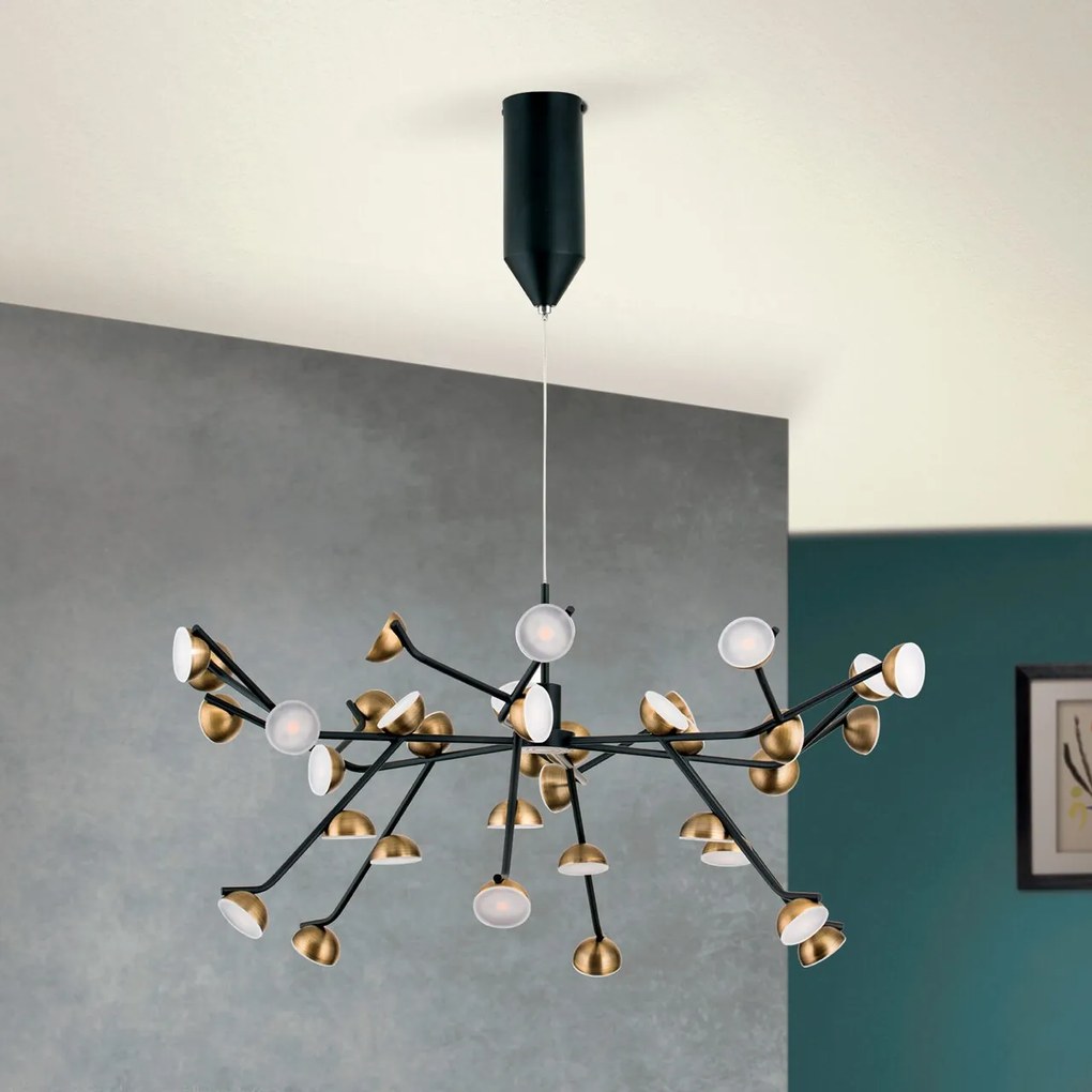 Lustra suspendata moderna cu 36 de surse LED Blossom