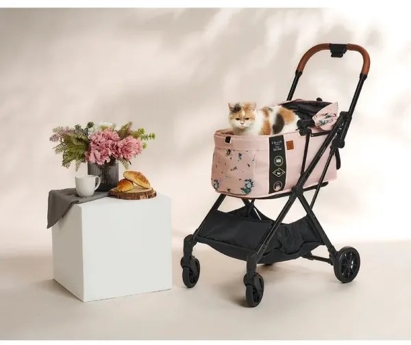 Cărucior pentru câini și pisici Fikago FTG Artic Flower
