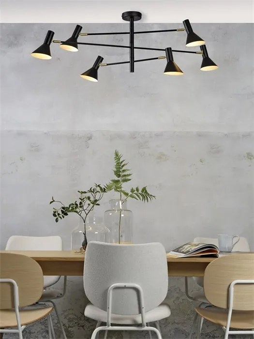 Lustra moderna cu brate reglabile Izmir 3-arm black