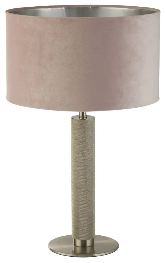 Veioza/Lampa de masa design decorativ London argintiu/roz