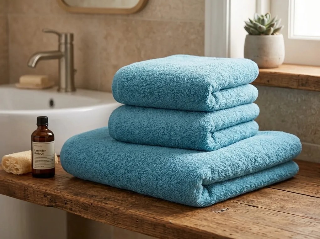 Prosop NORIELLE 50x90 cm albastru deschis, 100% bumbac