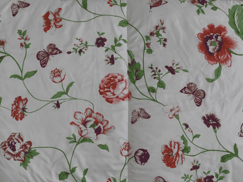Set pilota pentru toate anotimpurile 140x200 cm din fibra siliconica cu perna 70x90 cm MEADOW FLOWERS