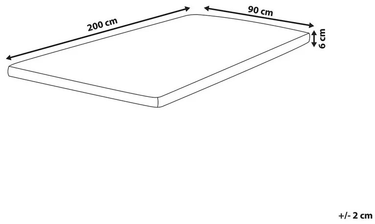 Husă pentru saltea 200x90 cm Conby (alb). 1011154