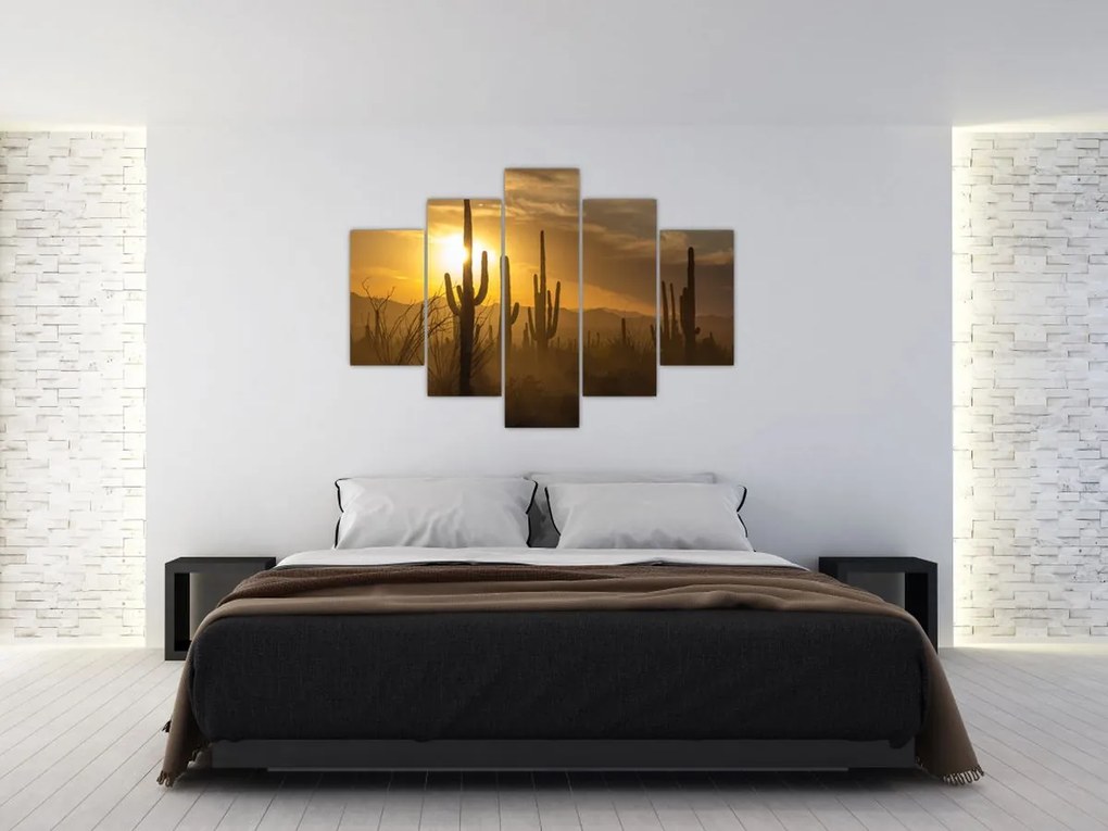 Tablou - Cactuși Saguaro (150x105 cm)