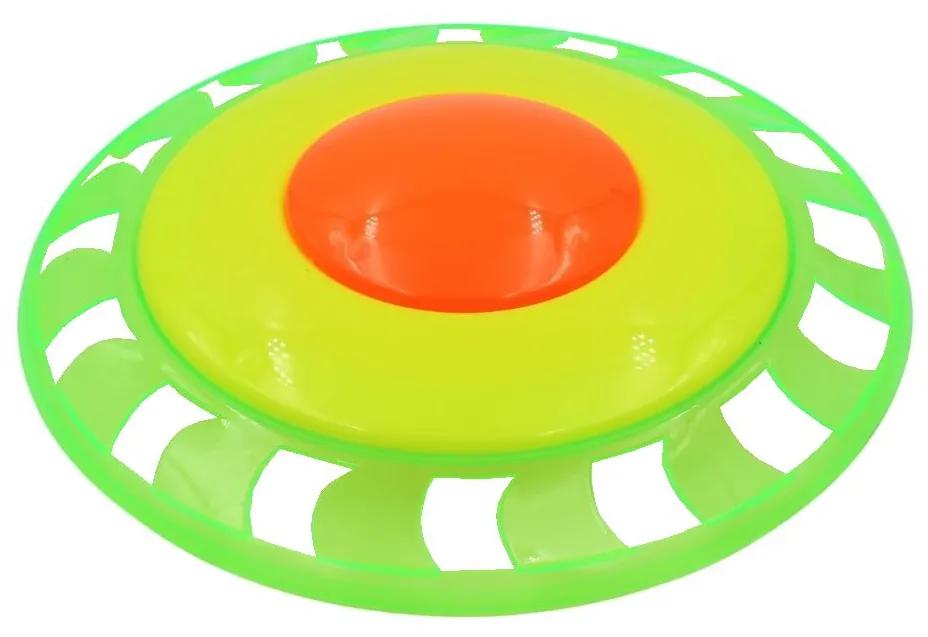 Jucarie disc zburator 16.5 cm verde