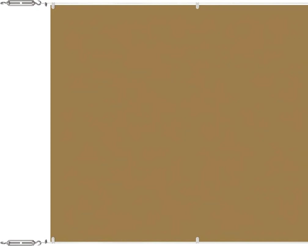 vidaXL Copertină verticală, bej, 60x1000 cm, țesătură Oxford