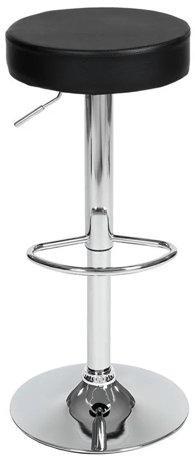 2 buc Scaune de bar stil clasic-negru