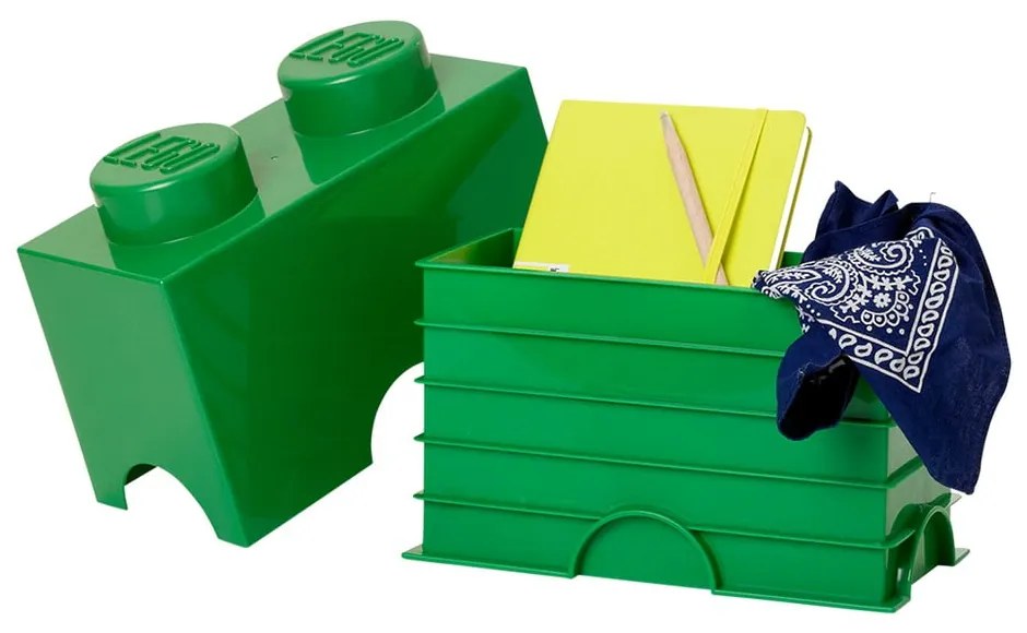 Cutie depozitare LEGO®, verde