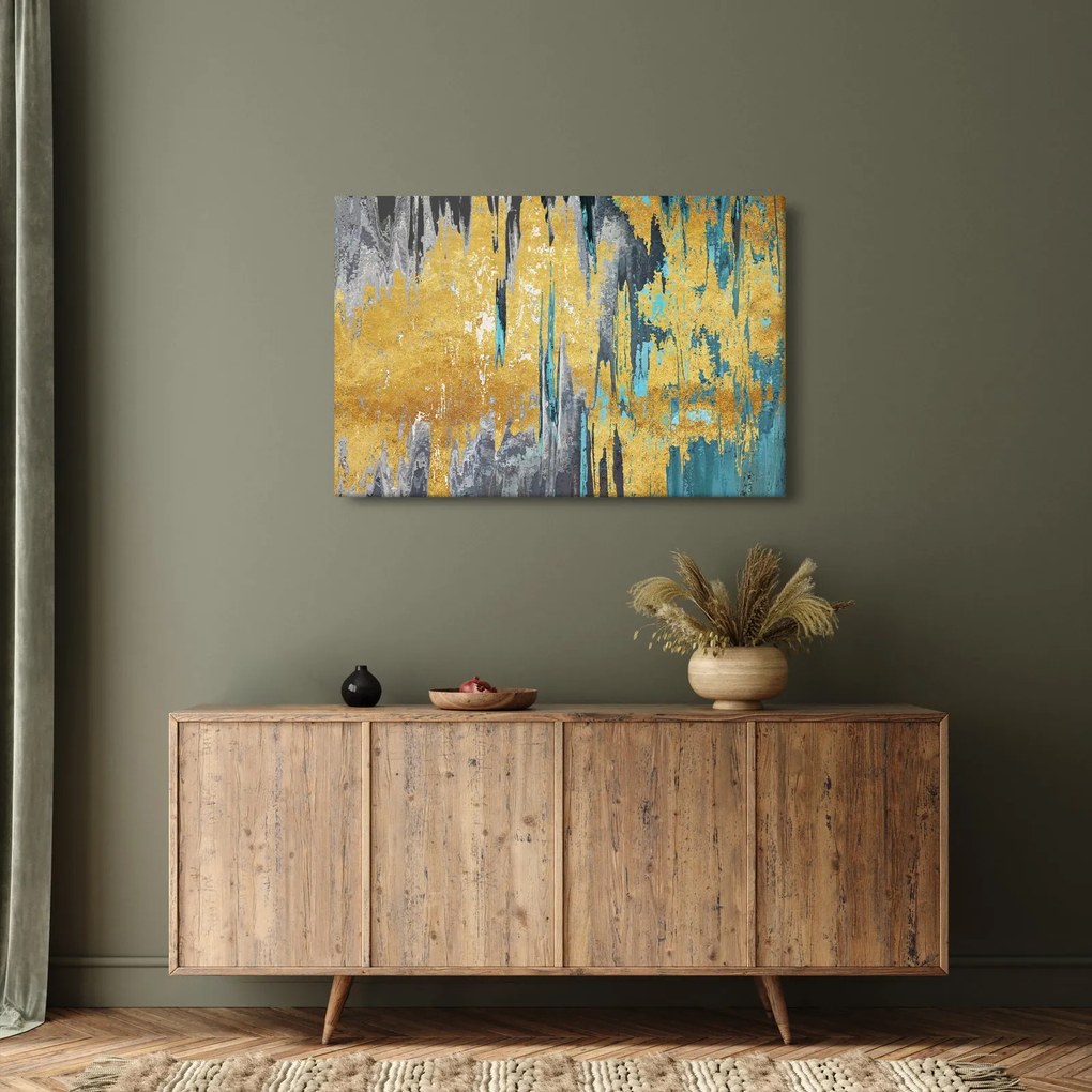 Tablou - Design auriu (90x60 cm)