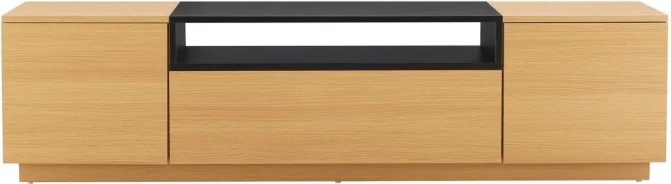 Comoda TV LOFT 160cm natur/ negru