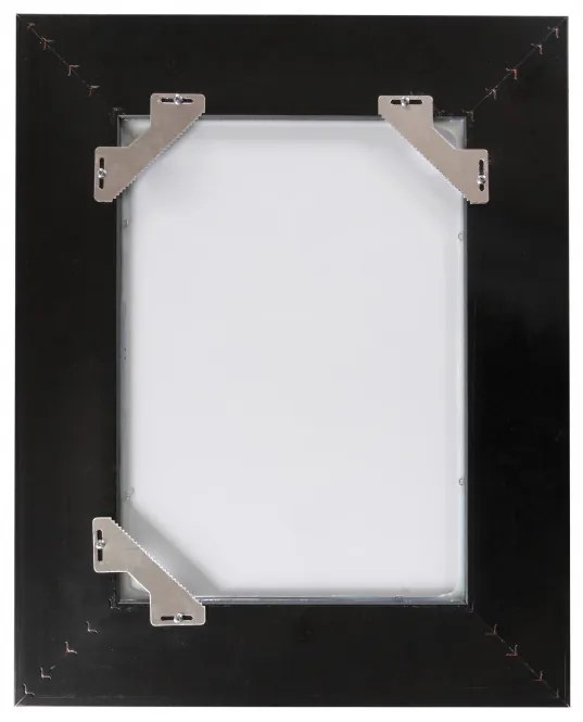 Oglinda dreptunghiulara cu rama din polistiren neagra/aurie Harper, 44,8cm (L) x 35,8cm (L) x 1,8cm (H)