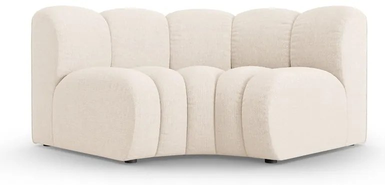 Modul pentru canapea modulară crem cu tapițerie din chenille (cu colț variabil) Lupine – Micadoni