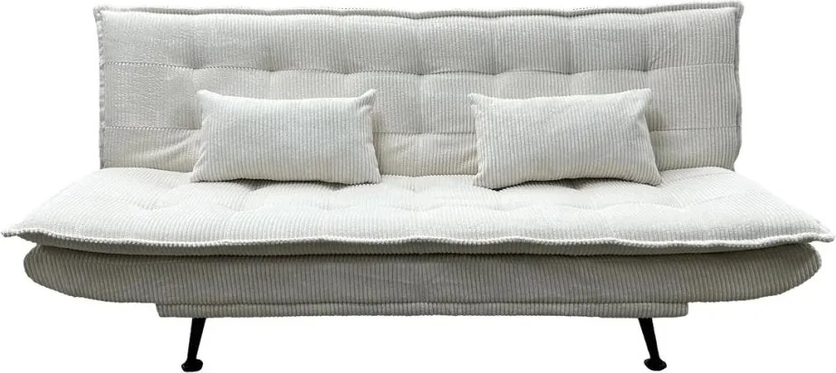 Canapea extensibila, Catifea Raiata Bej JAZZ 195cm